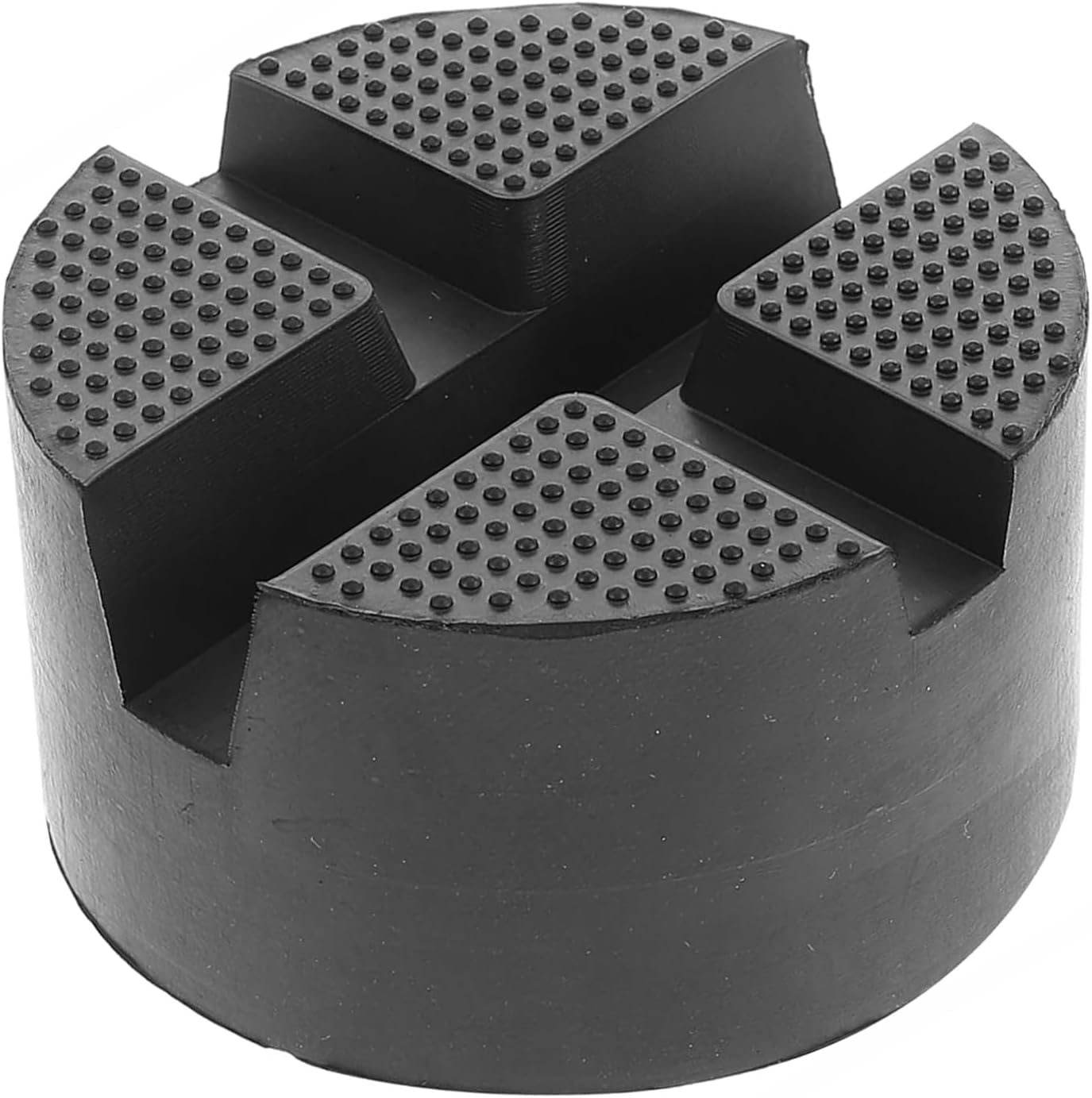 Floor Jack Rubber Pad DIY Car Universal Cross Groove Jack Pad Adapter Pinch Weld Side Frame Rail Protector Puck Pad Pinch Weld Stand Adapter Side Lifting Disk Jacking Tool Floor Support image number 4