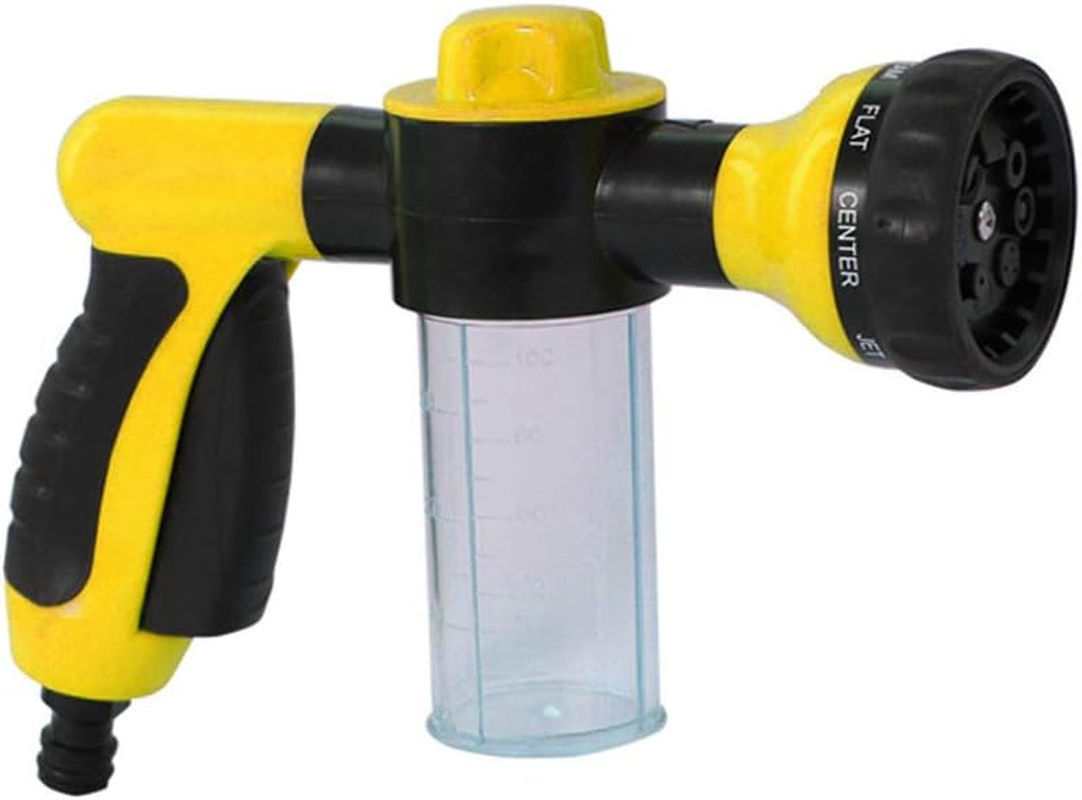 Adaskala Foam Sprayer Garden Water Hose Foam Nozzle Soap Dispenser Gun for Car Washing Pets Shower Plants Watering