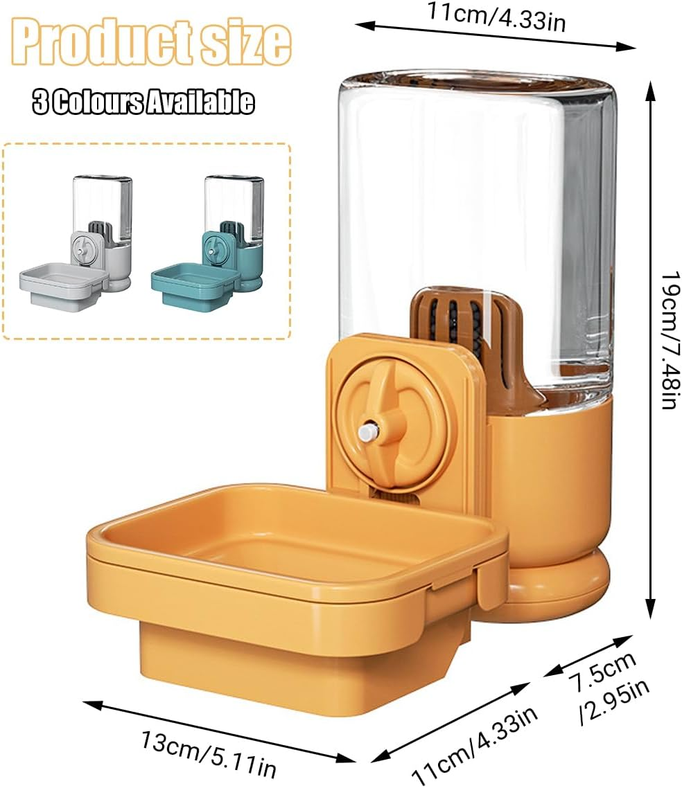 AIMALL Rabbit Drinking Fountain - Automatic Leak-Proof Hanging Water Feeder, Large Capacity 7.48X5.11X4.33 Inches, Pet Water Bowl for Rabbits image number 5