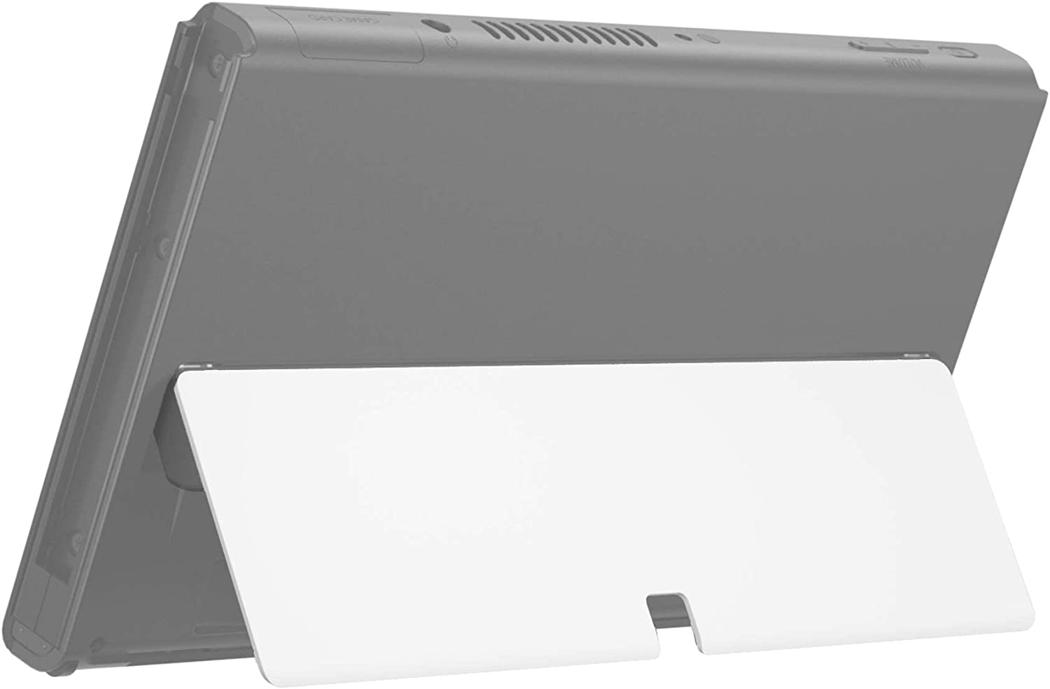 Extremerate Vampire Red Soft Touch Replacement Metal Kickstand for Nintendo Switch OLED Console, Metal Back Bracket Holder Kick Stand for Nintendo Switch OLED - Console NOT Included