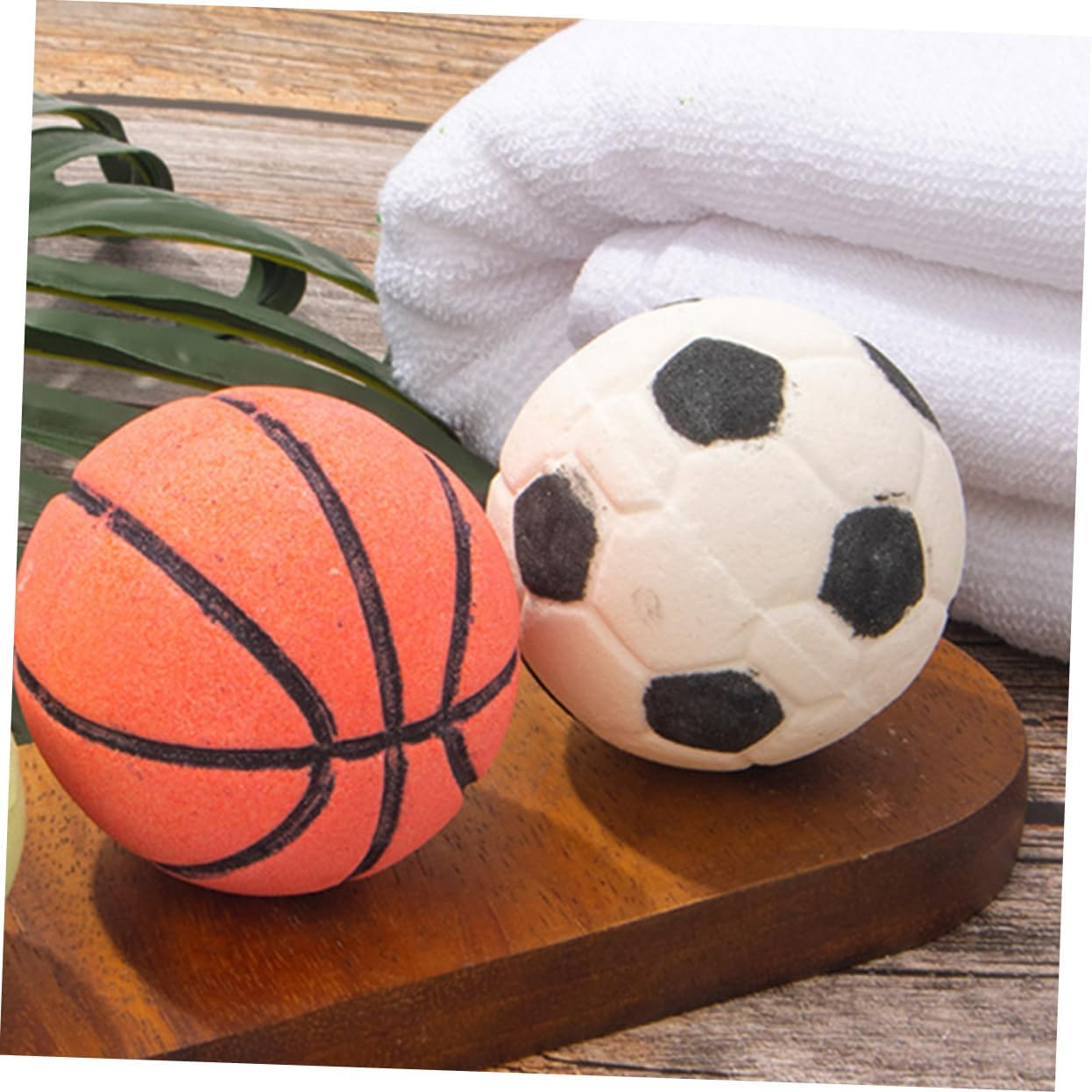 2Pcs Football Bath Salt Bomb Aromatherapy Bath Bomb Essential Oils For image number 3