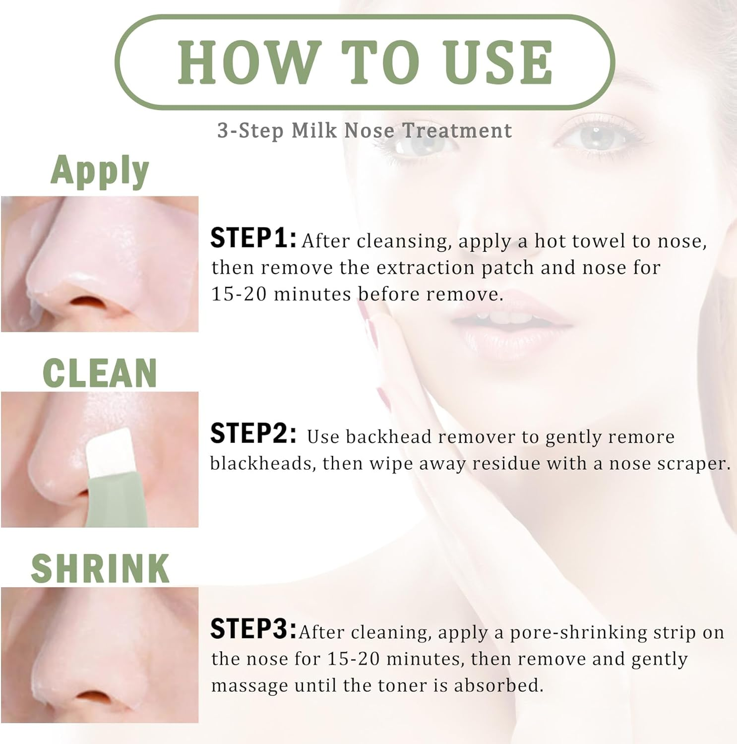 Blackhead Remover Tools - Nose Scraper for Blackheads Pore Clean Scraper Facial Deep Cleansing Tool,Safe & Made from Silicon image number 4