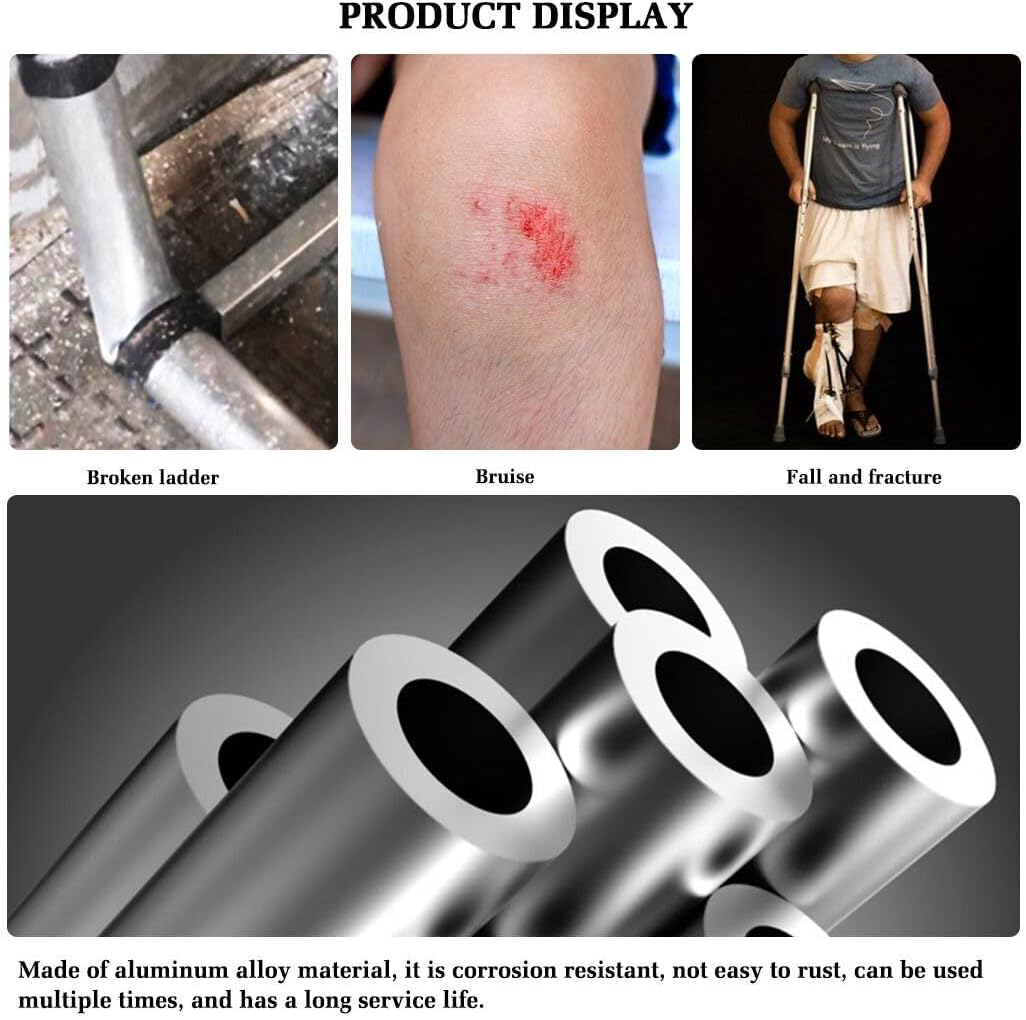 3.2M/3.8M/4.4M/5.0M Multi-Purpose Telescopic Aluminum A-Frame Ladder, 330 Lbs Capacity, Lightweight, Durable, and Compact for Home and Work (4.4M) image number 3