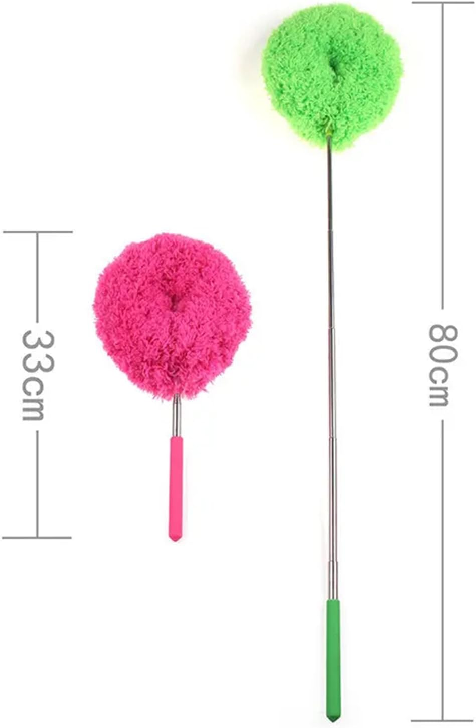 Ceiling Fan Cleaner Duster, Retractable Ceiling Fan Cleaner Duster Reusable Microfiber Blade Cleaner Fan Cleaner (Orange) image number 2