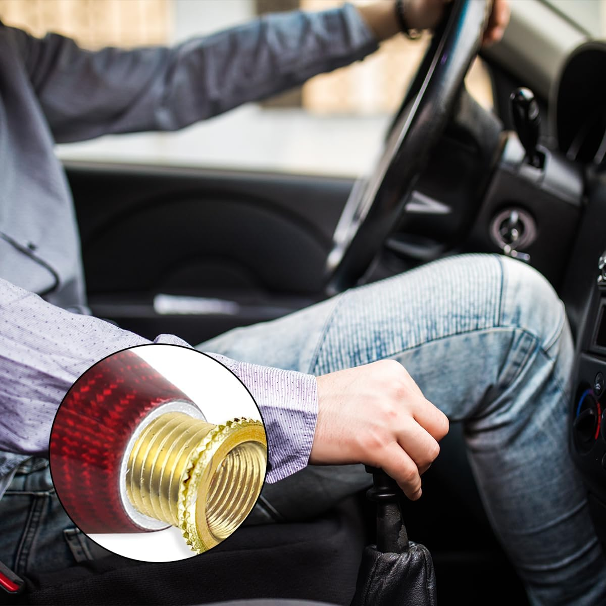 Shift Knob Thread Adapter, 3 PCS Thread Screw Adapter Insert Kit for Car (M8X1.25, M10X1.25, M10X1.5) image number 1