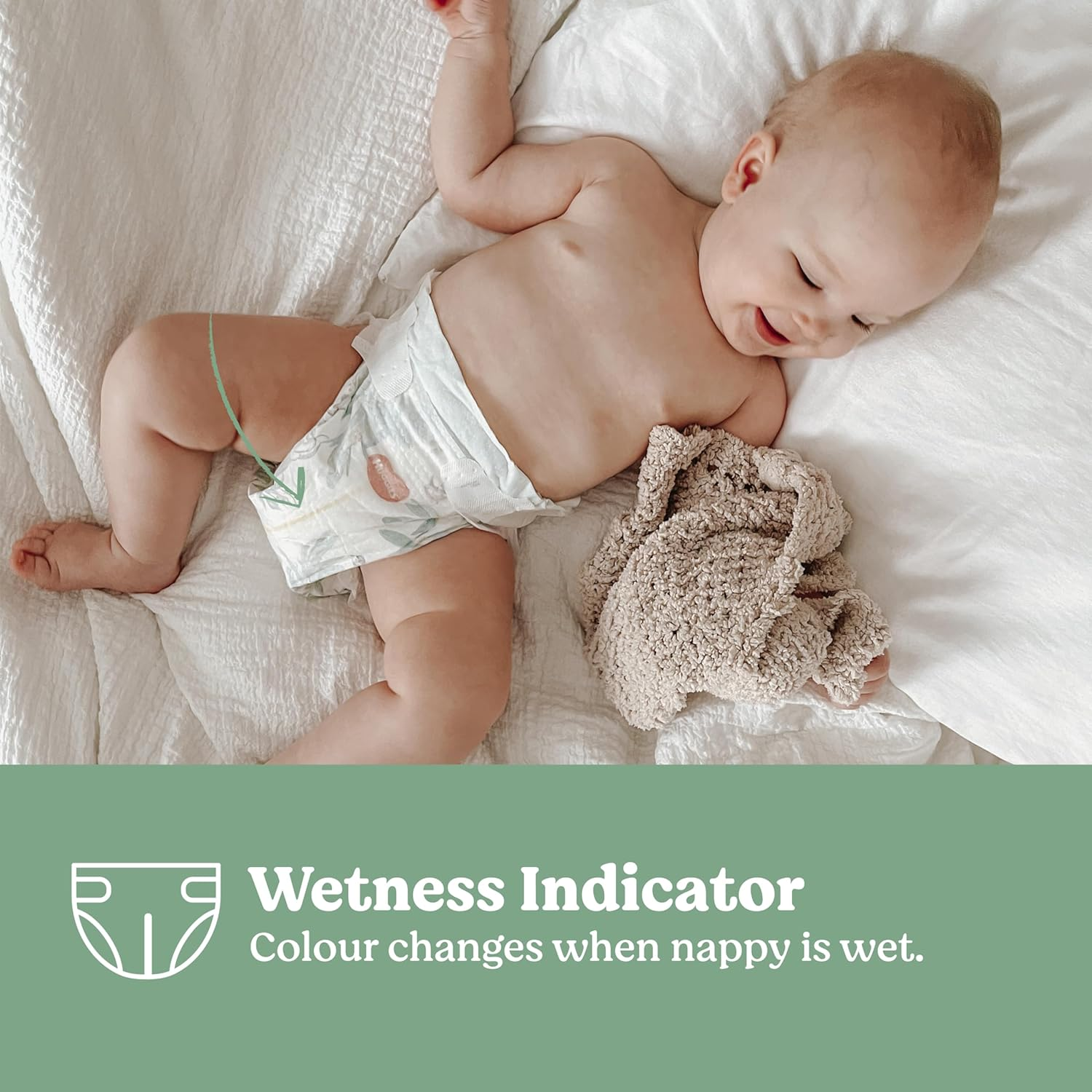 Huggies Pure Care Nappies Size 5 (13-18Kg) 52 Count (Packaging May Vary) image number 3