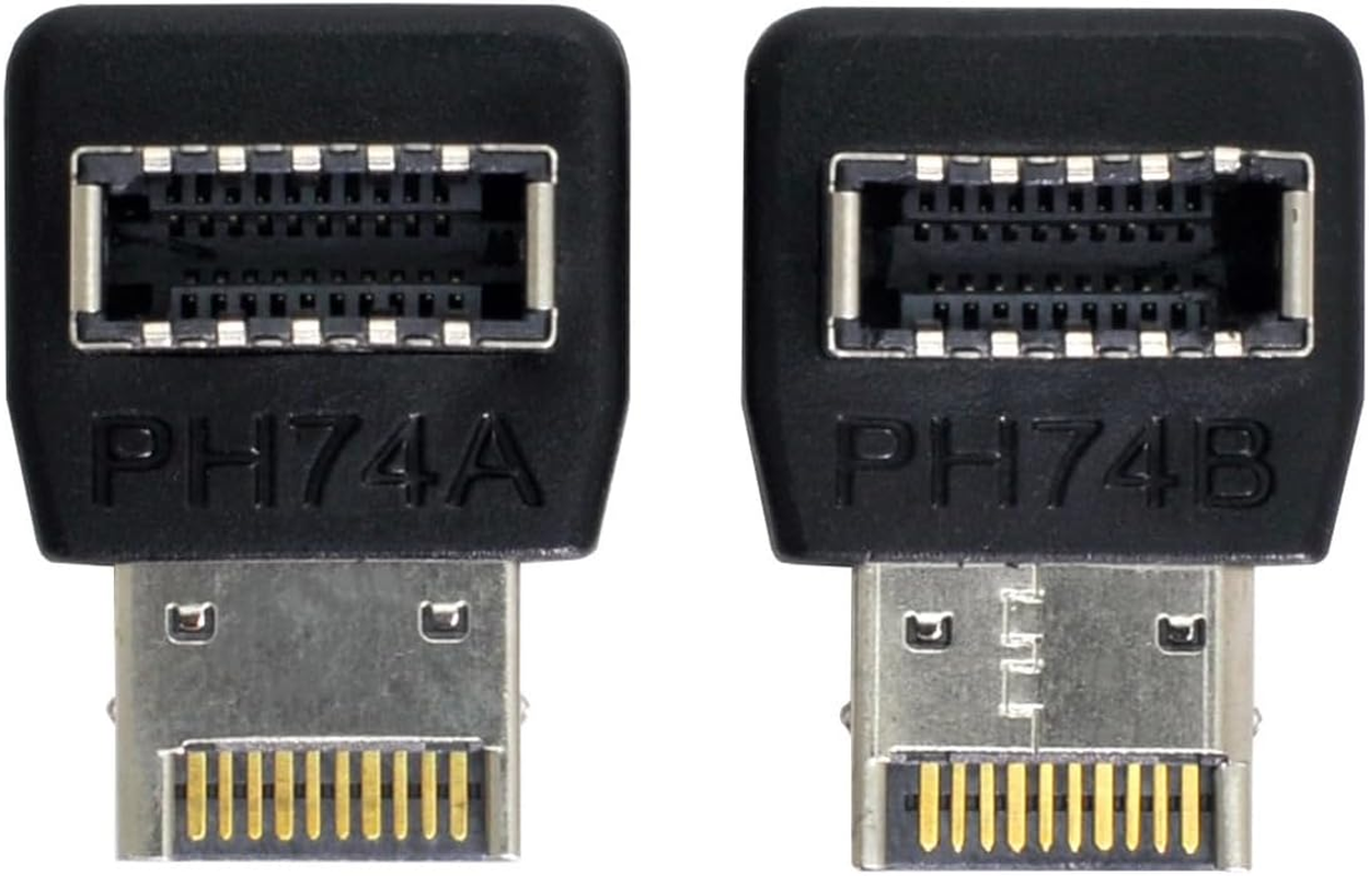 Cablecc 2Pcs USB 3.1 Front Panel Header Male to Female Type-E Motherboard Extension Data Adapter image number 6