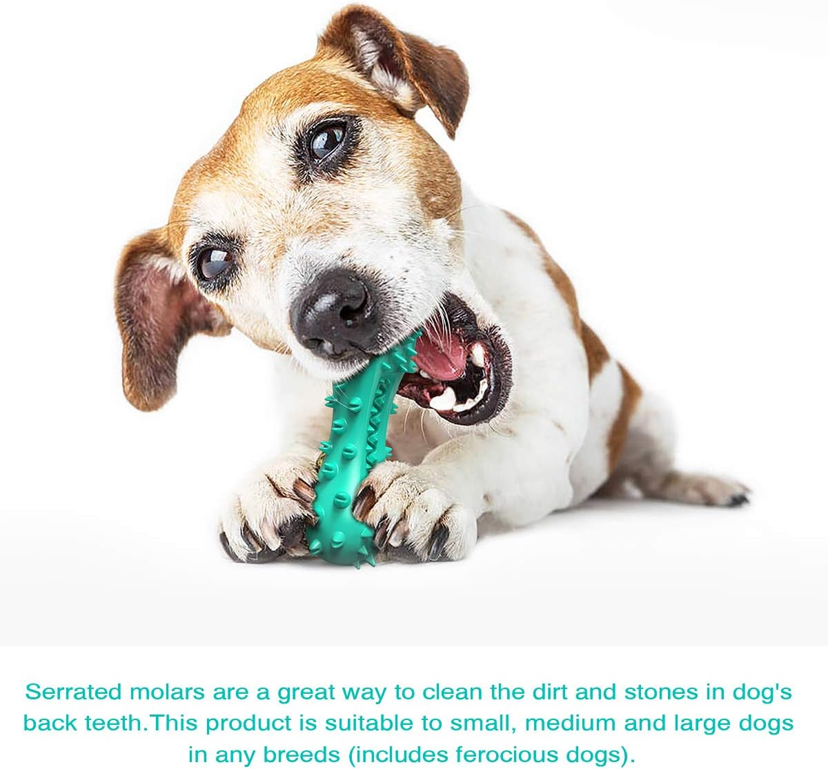 Puppy Teething Chew Toys, Dog Toys for Aggressive Chewers, Indestructible Tough Durable Dog Toothbrush Toys, Squeaky Interactive Dog Toy for Small Medium Large Breed image number 3