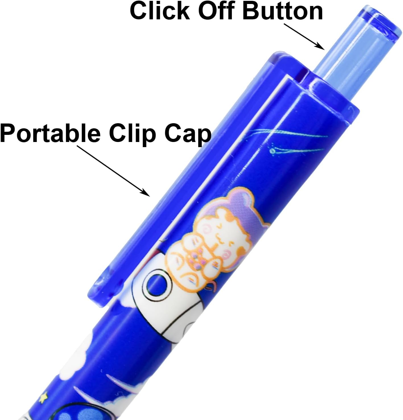 Maydahui 12Pcs Colorful Outer Space Eternal Pencils Retractable HB 0.5Mm Cartoon Planets Spaceman Rocket Inifity Pencil Magic Forever Pencil for School Office Supplies Goodie Bags image number 5