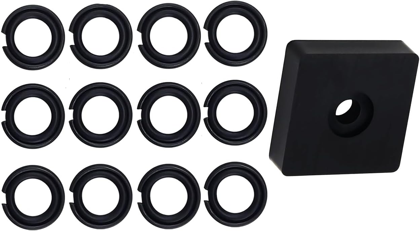 (12 Sets) 3/8" Impact Retaining Ring Clip Impact Friction Ring with O-Ring for Mmilwwaukii Electric/Pneumatic Type Impact Wrench, Retainer Ring Anvil Install Tool Included