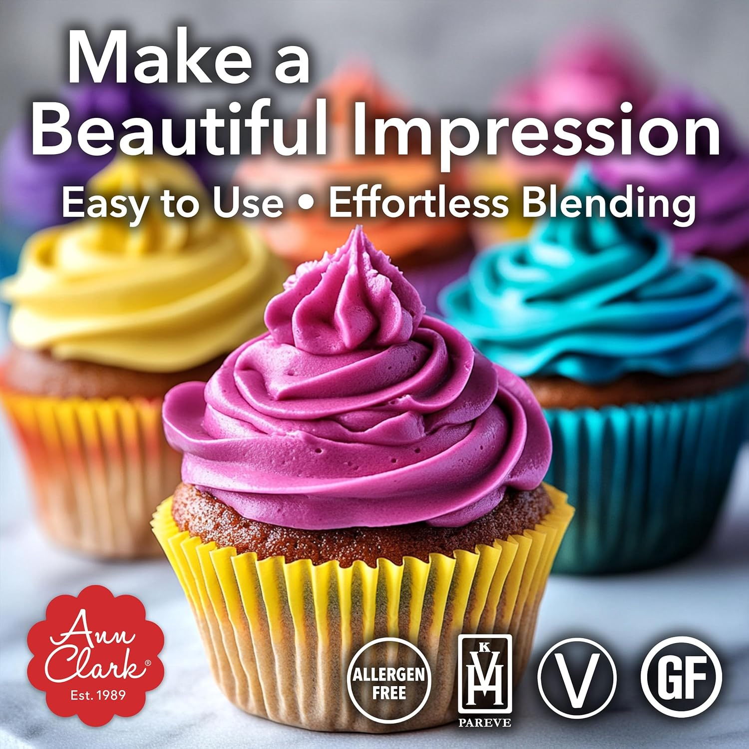 Ann Clark Leaf Green Food Coloring Gel Large 4.5 Oz Professional Grade Made in USA image number 2