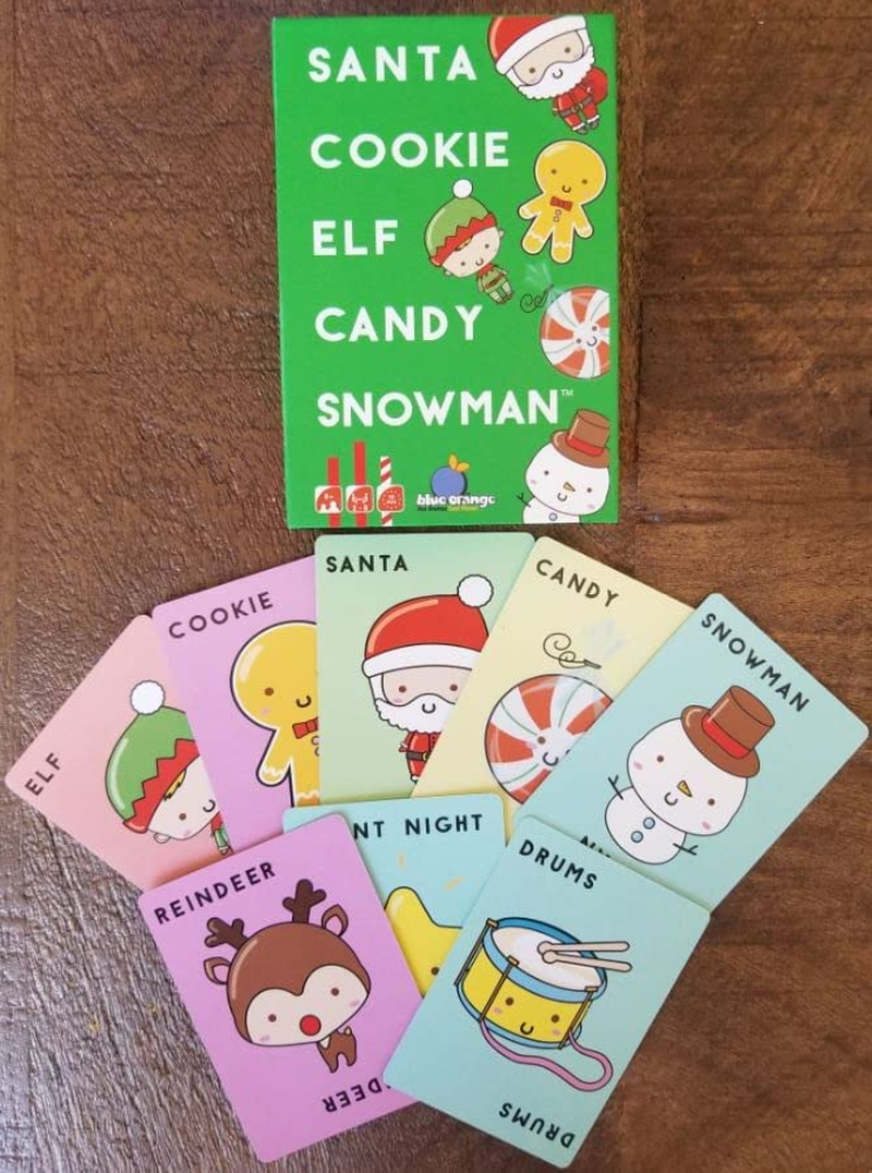 Blue Orange Games | Dolphin Hat Games | Santa Cookie Elf Candy Snowman Card Game | 2-8 Players, Ages 8+