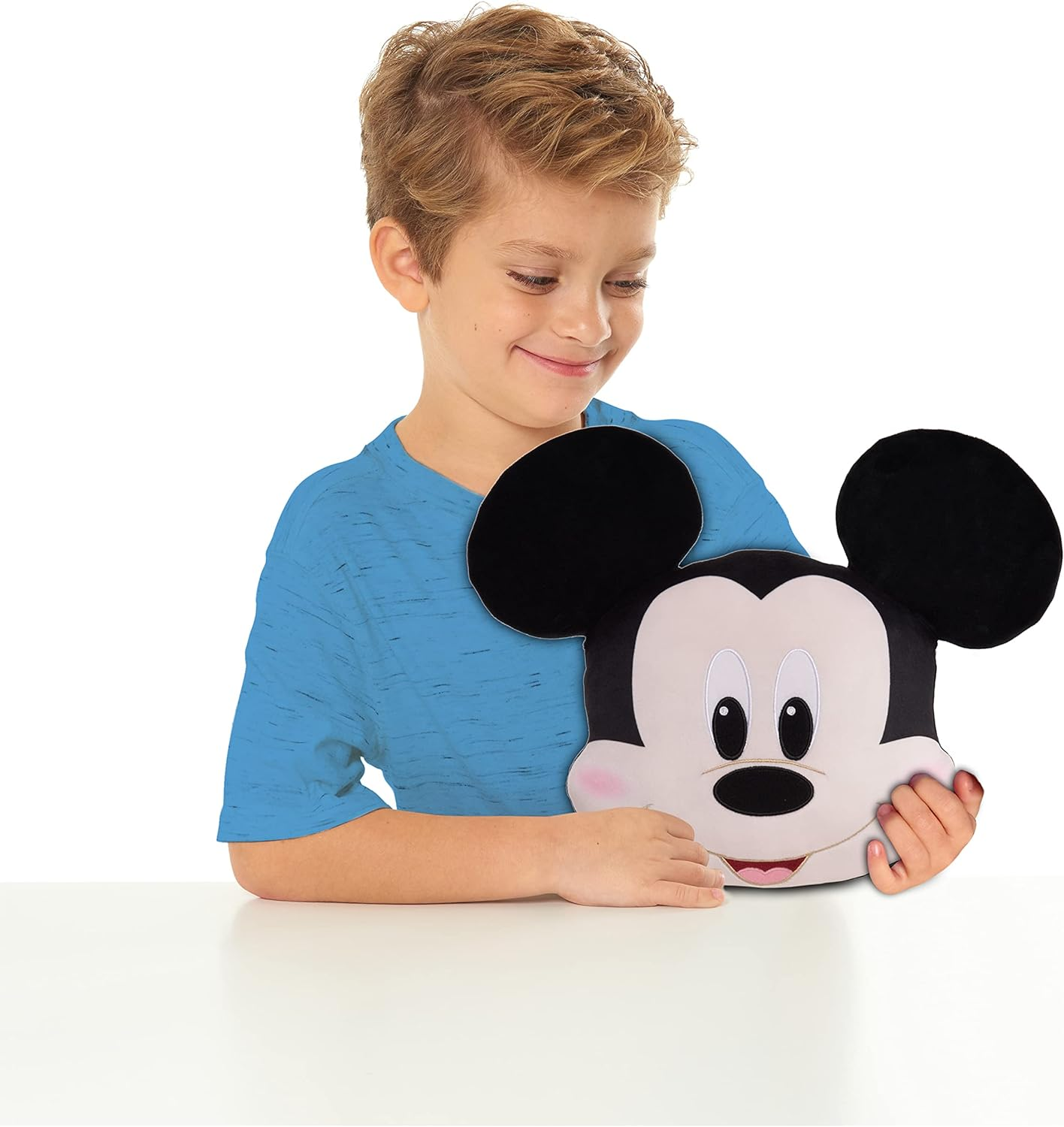 Disney Classics Character Heads, Mickey Mouse, 13-Inch Plush, Soft Pillow Buddy Toy for Kids image number 1
