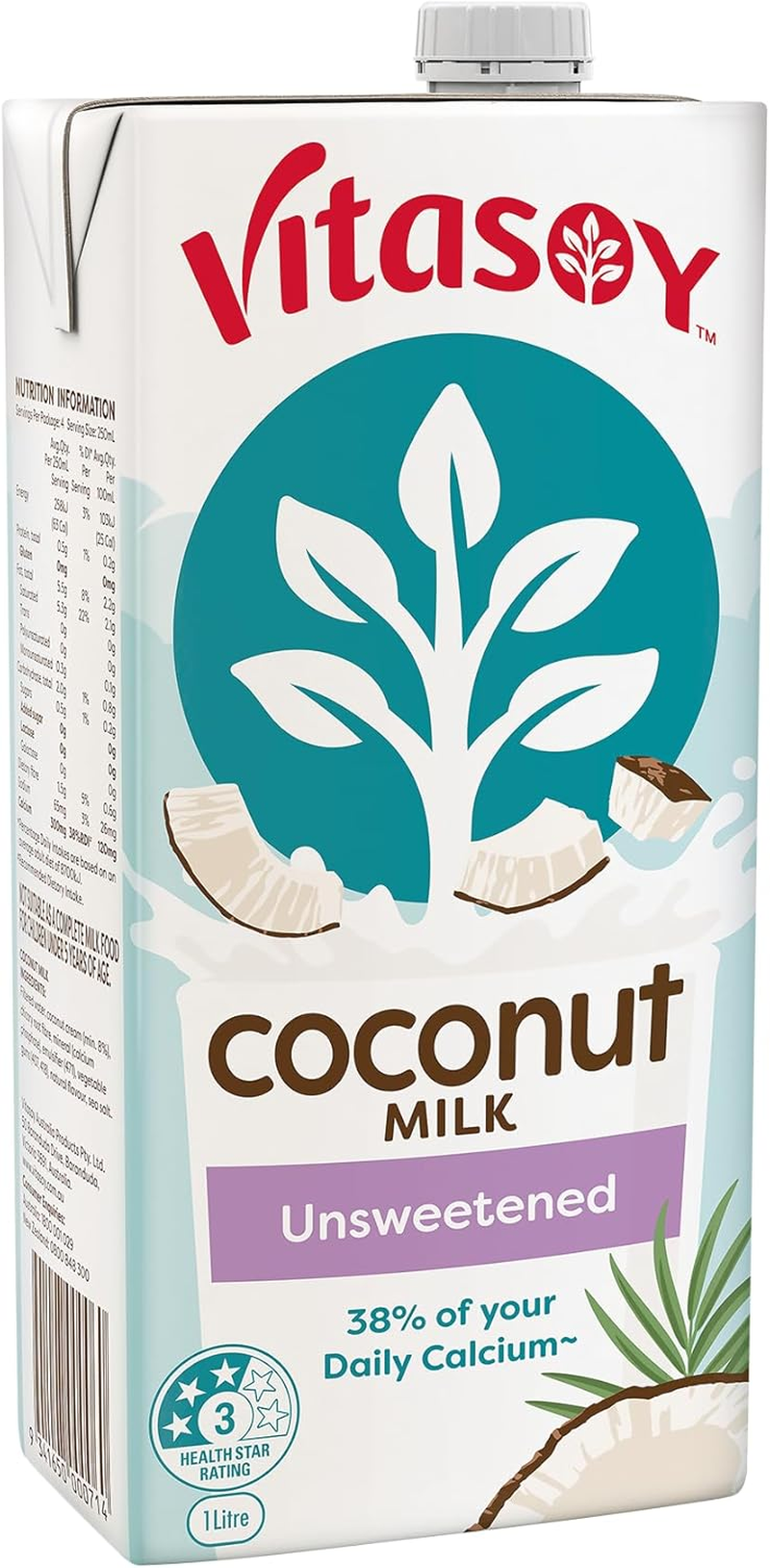 Vitasoy Unsweetened Long Life Oat Milk 1L