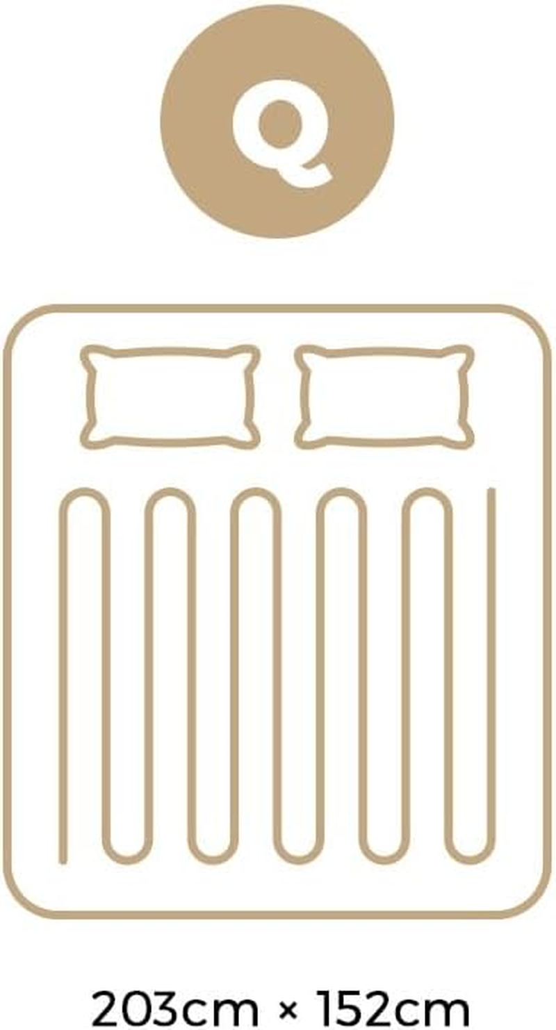 Queen Electric Blanket Fully Fleece Fitted Heated Throw Rug Blanket Mattress Cover with 450GSM Polyester 9-Level Temperature Setting Hand/Machine Washable Overheat Protection image number 6