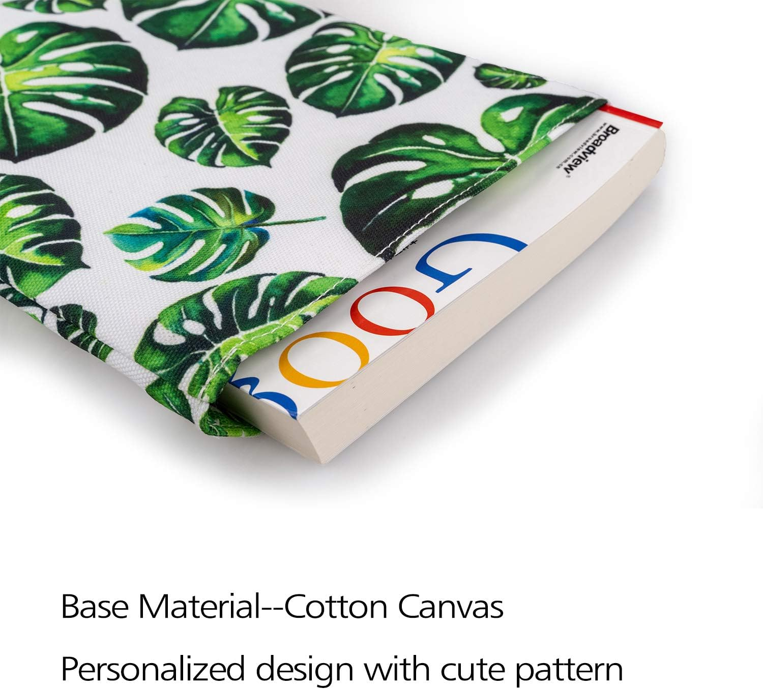 Book Sleeve Tree Leaves Book Protector Medium 9.7 Inch X 8 Inch Canvas Book Sleeves Teen Gifts image number 1