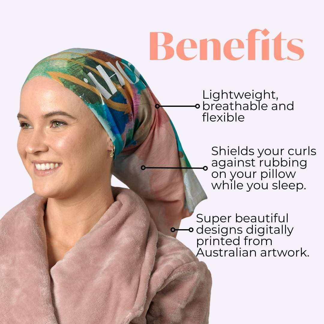 Cozy - Curly Hair Turban, Frizz Protector for Curly Hair, Frizz Protector for Hair Sleep, after Shower Curl Protection