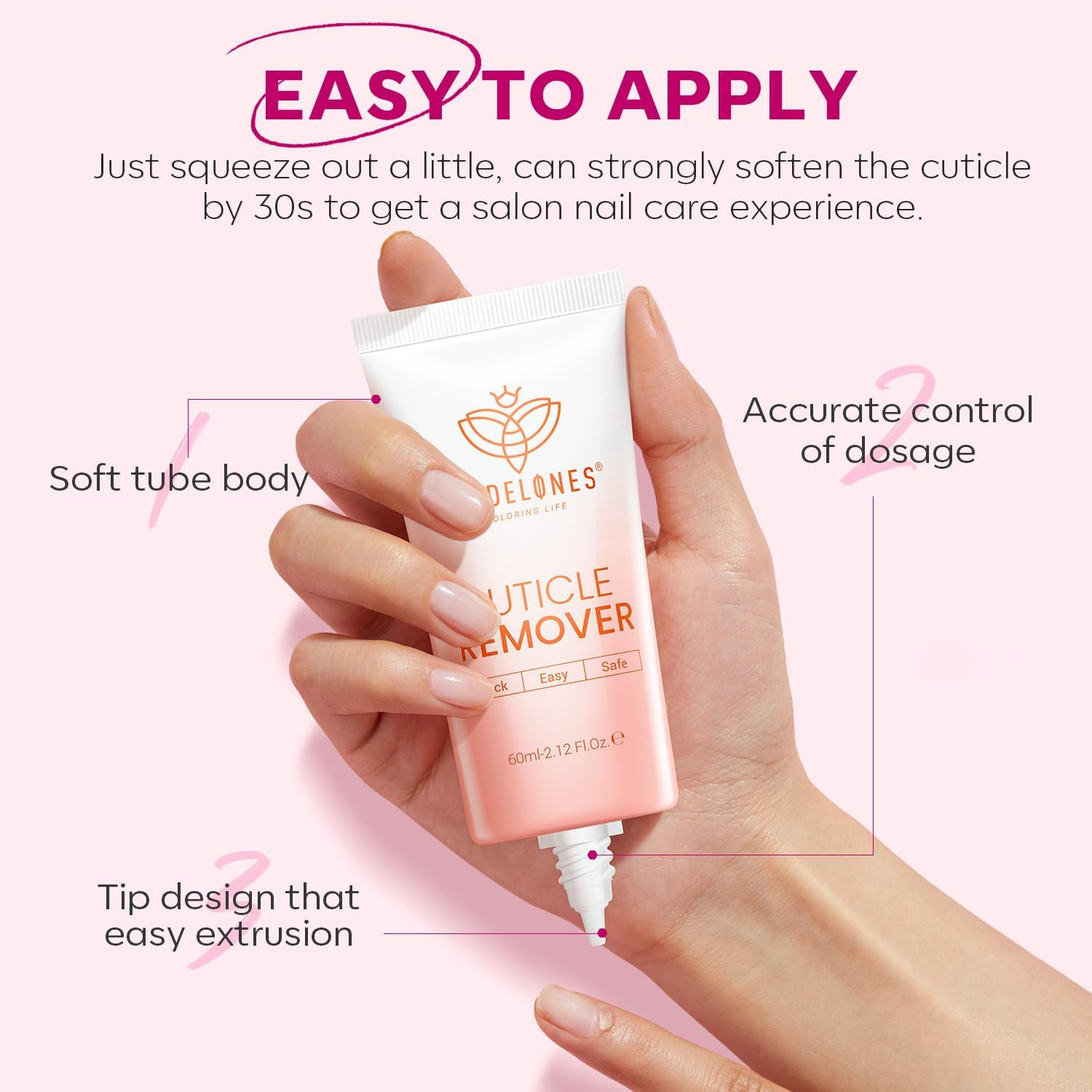 Modelones Cuticle Remover Kit - Cuticle Remover Cream & Cuticle Oil, Cuticle Care Kit W/Cuticle Trimmer Cuticle Pusher & Cuticle Nipper for DIY Nail Manicure, Removedor De Cuticula for Nail Care image number 1