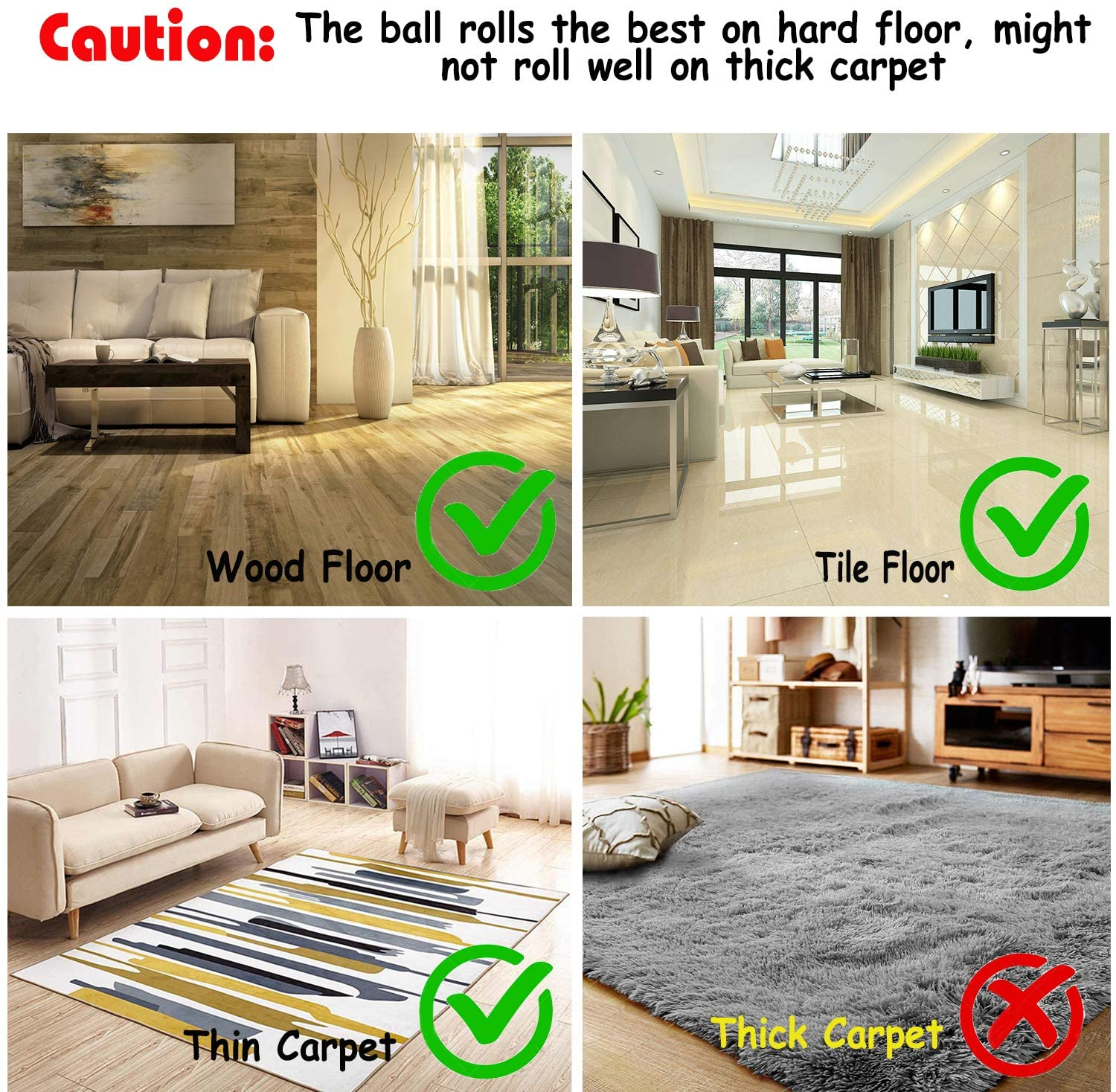 YOFUN Smart Interactive Cat Toy - Newest Version 360 Degree Self Rotating Ball, USB Rechargeable Pet Toy, Build-In Spinning Led Light, Stimulate Hunting Instinct for Your Kitty (White) image number 4