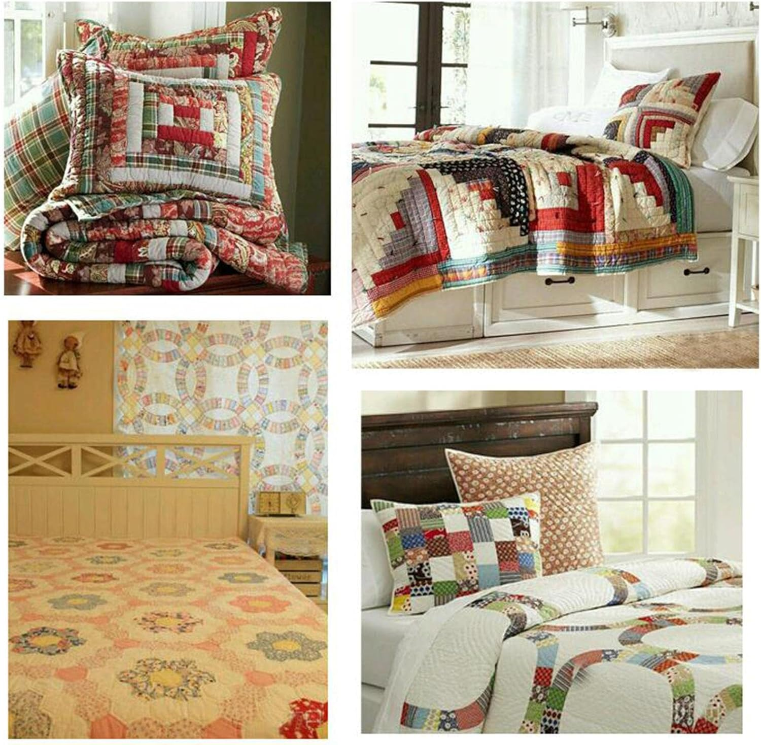 F Fityle 36 Pieces Jelly Fabric Roll 2.5 Inch Roll up Fabric Quilting Strips Floral Printed Craft Fabric Bundle Precut Patchwork with Assorted Patterns - Floral - Blossom image number 5