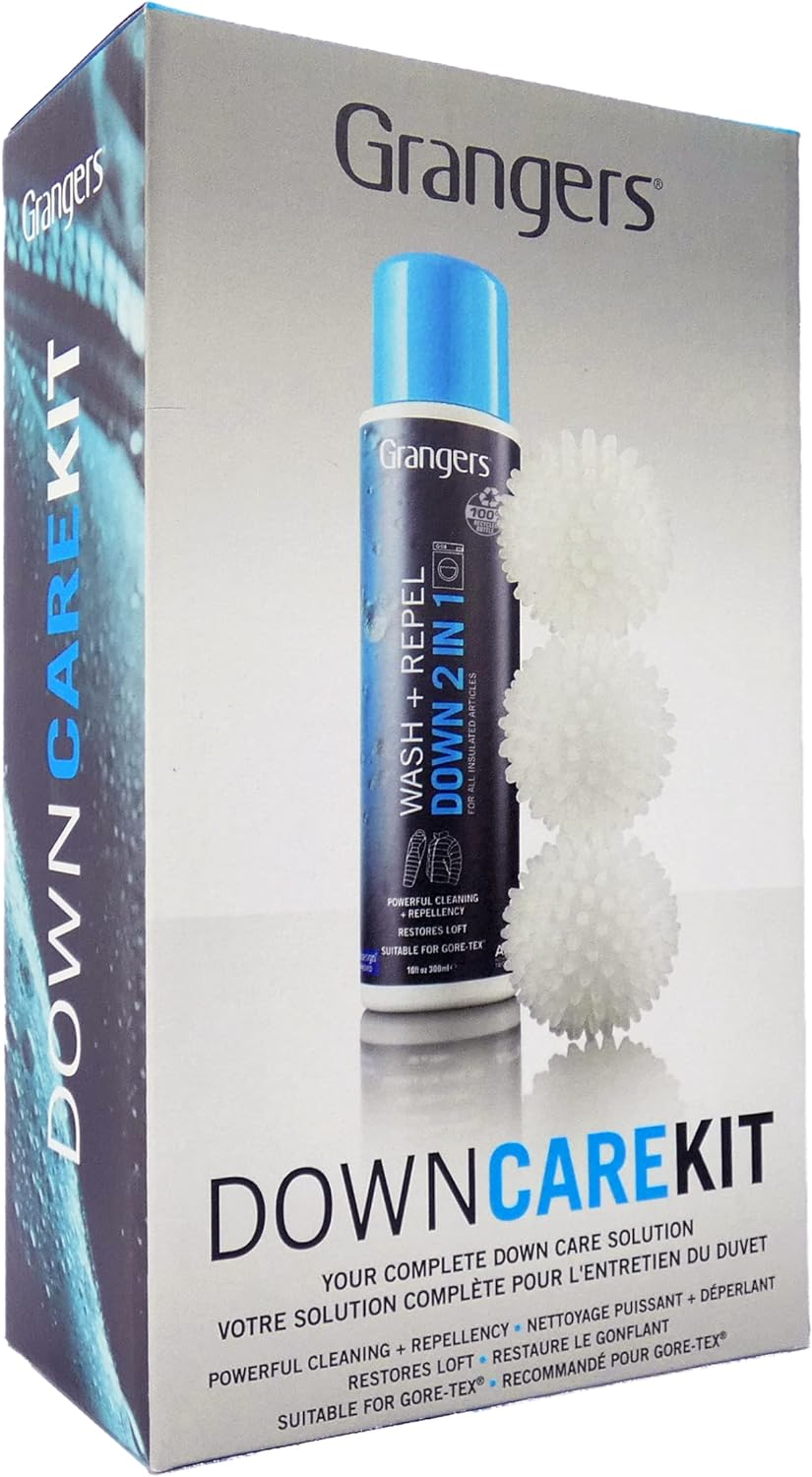 Grangers Wash and Repel down Care Kit, White/Blue, 300 Ml image number 4