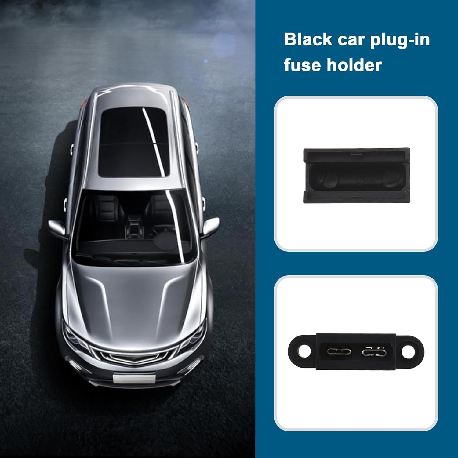 10PCS Standard Blade Fuse Holders with Covers 250V 50A Short Circuit & Overload Protection for Automotive Car SUV Truck Boat Motorcycle DC Applications image number 2