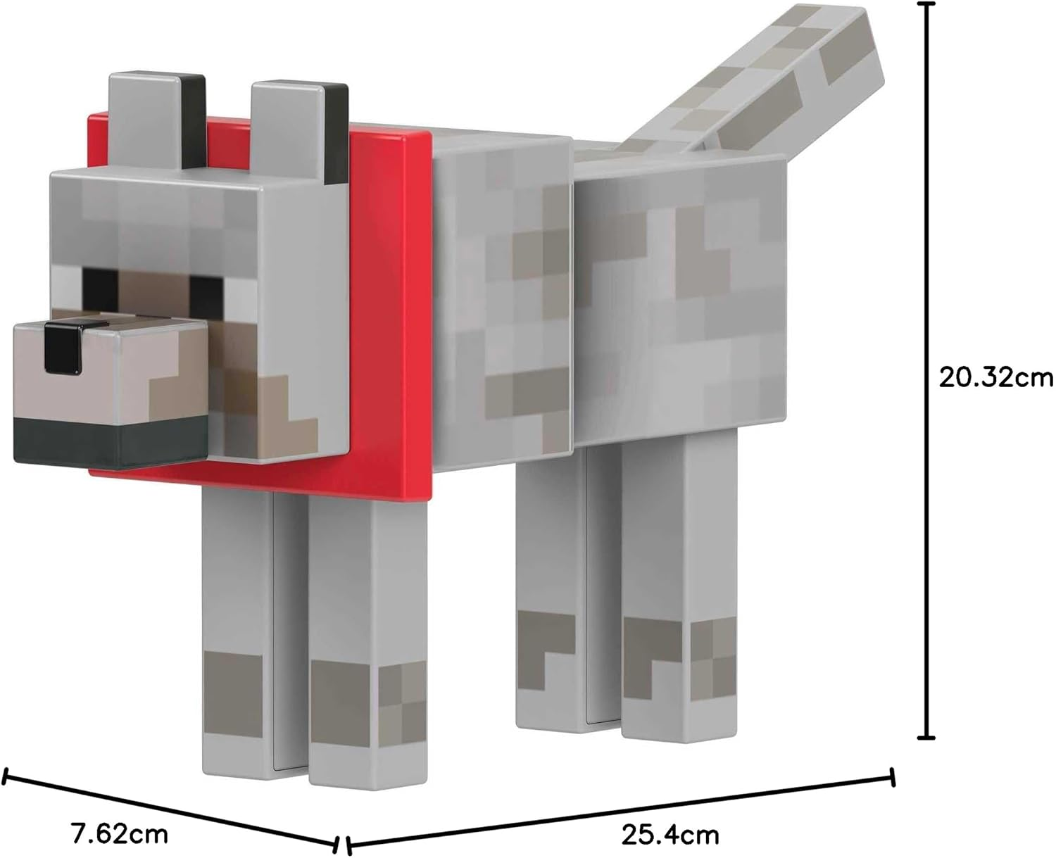 Mattel Minecraft Diamond Level Wolf Action Figure & Die-Cast Accessories, Collectible Toy Inspired by Video Game, 5.5 Inch image number 4