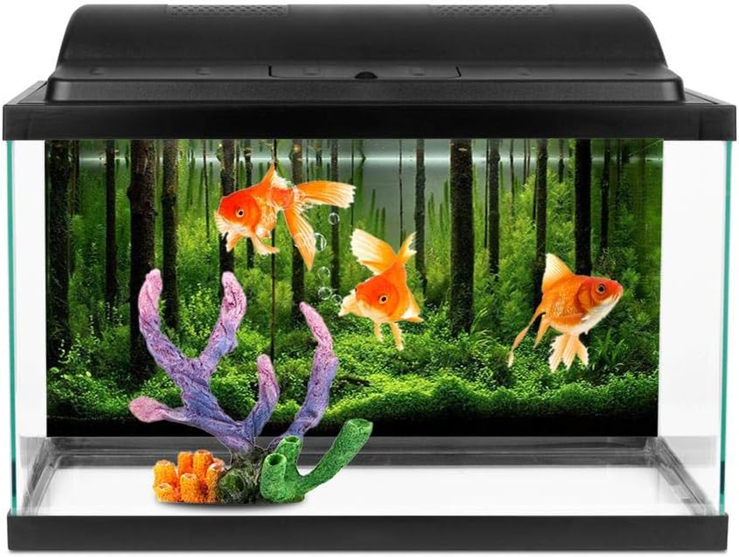 Aquarium Background Sticker, Fish Tank Backdrop PVC Adhesive Underbackgrop Decoration Paper(61 * 41Cm) image number 3