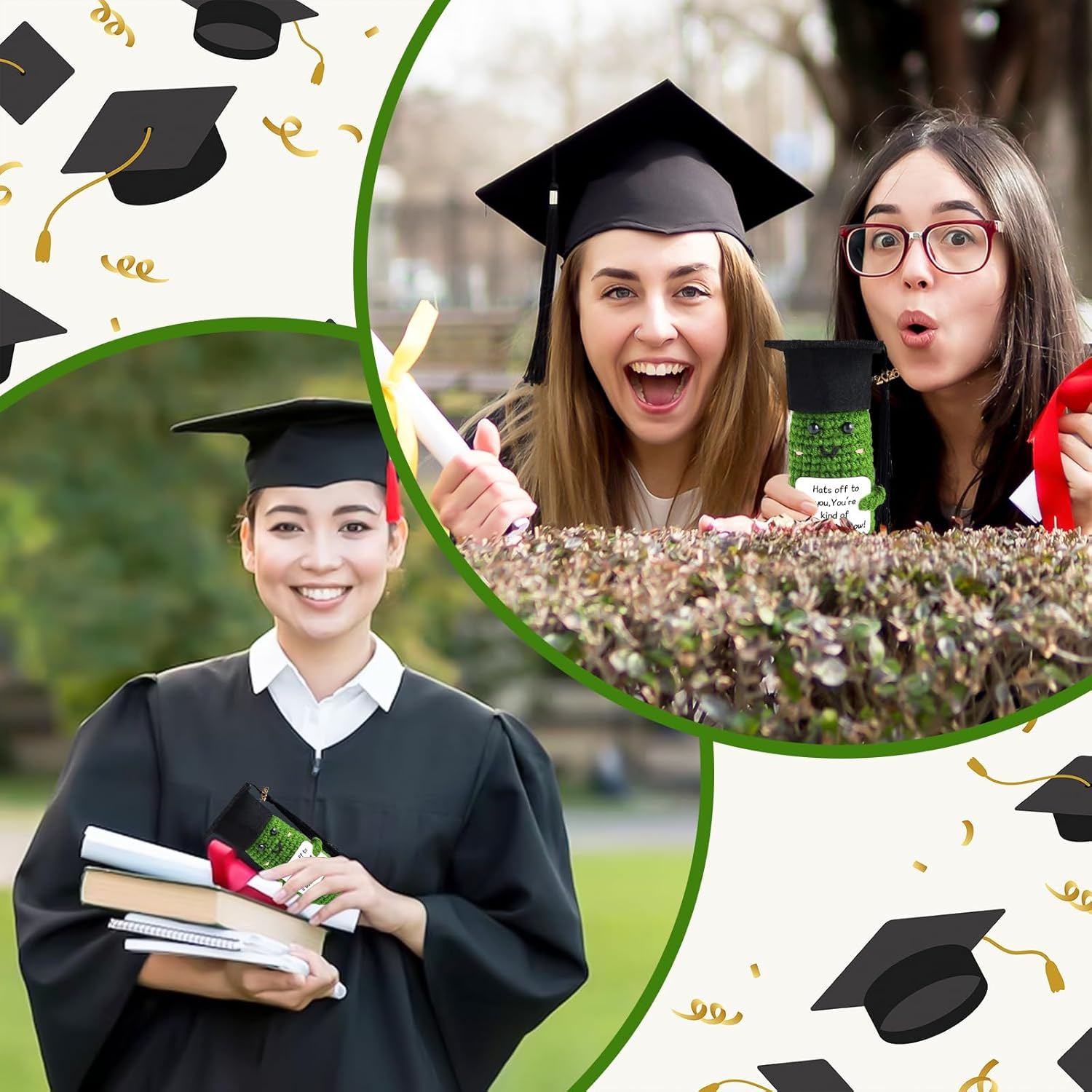 Graduation Gifts 2026, Funny Positive Graduation Pickle Gifts, Grad Ornament Gifts Her 2026, High School University Graduation Gifts Her Him (Cucumber) image number 5