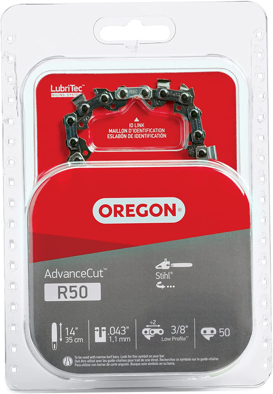 Oregon R50 Advancecut Replacement Chainsaw Chain for 14-Inch Guide Bars, 50 Drive Links, Pitch: 3/8", .043" Gauge, Fits Various Stihl Models image number 4