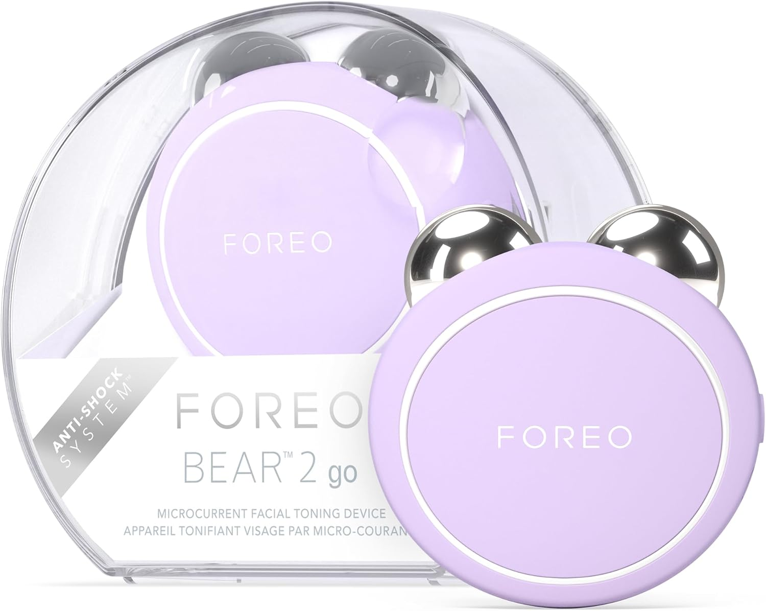 FOREO Bear 2 Go - Travel-Friendly Toning Microcurrent Facial Device - for Fine Lines & Wrinkles - anti Aging - Face Sculpting - Instant Full Face Lift - Firm & Contour - Compact Skin Care - Pistachio