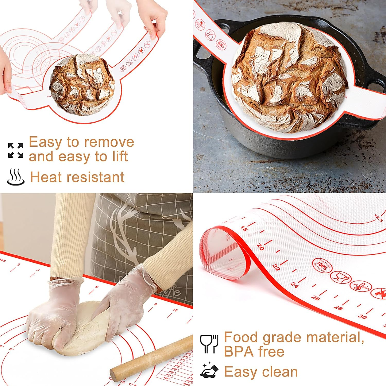 Sourdough Bread Proofing Basket 2 Pack, 22Cm round & 25Cm Oval Banneton Bread Proofing Basket, Sourdough Starter Kit, Banneton Basket Proofing Bowls for Sourdough Bread Making Kit image number 1