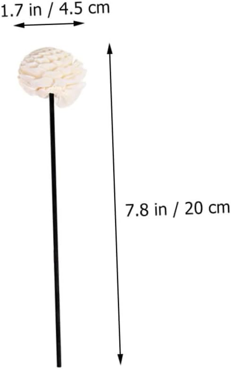LALAFINA 32Pcs Household Rattan Aromatherapy Sticks for Diffuser Flower Replaceable Scented Sticks Dried Flowers for Essential Oil Diffusers image number 2