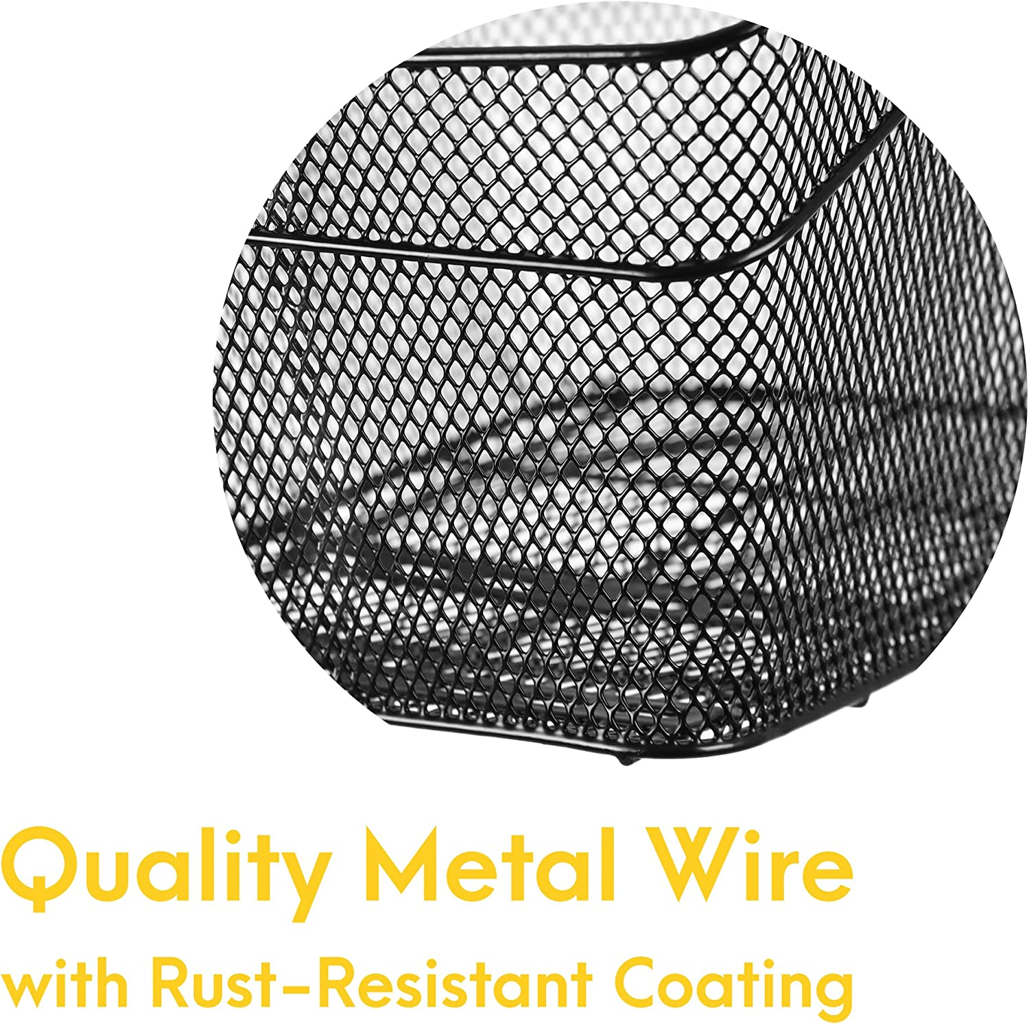 Cyclingdeal Bike Bicycle Rear Mesh Basket Made of Quality Metal Wire with Rust Prevention Coating, Compatible with Most Rear Pannier Racks image number 5