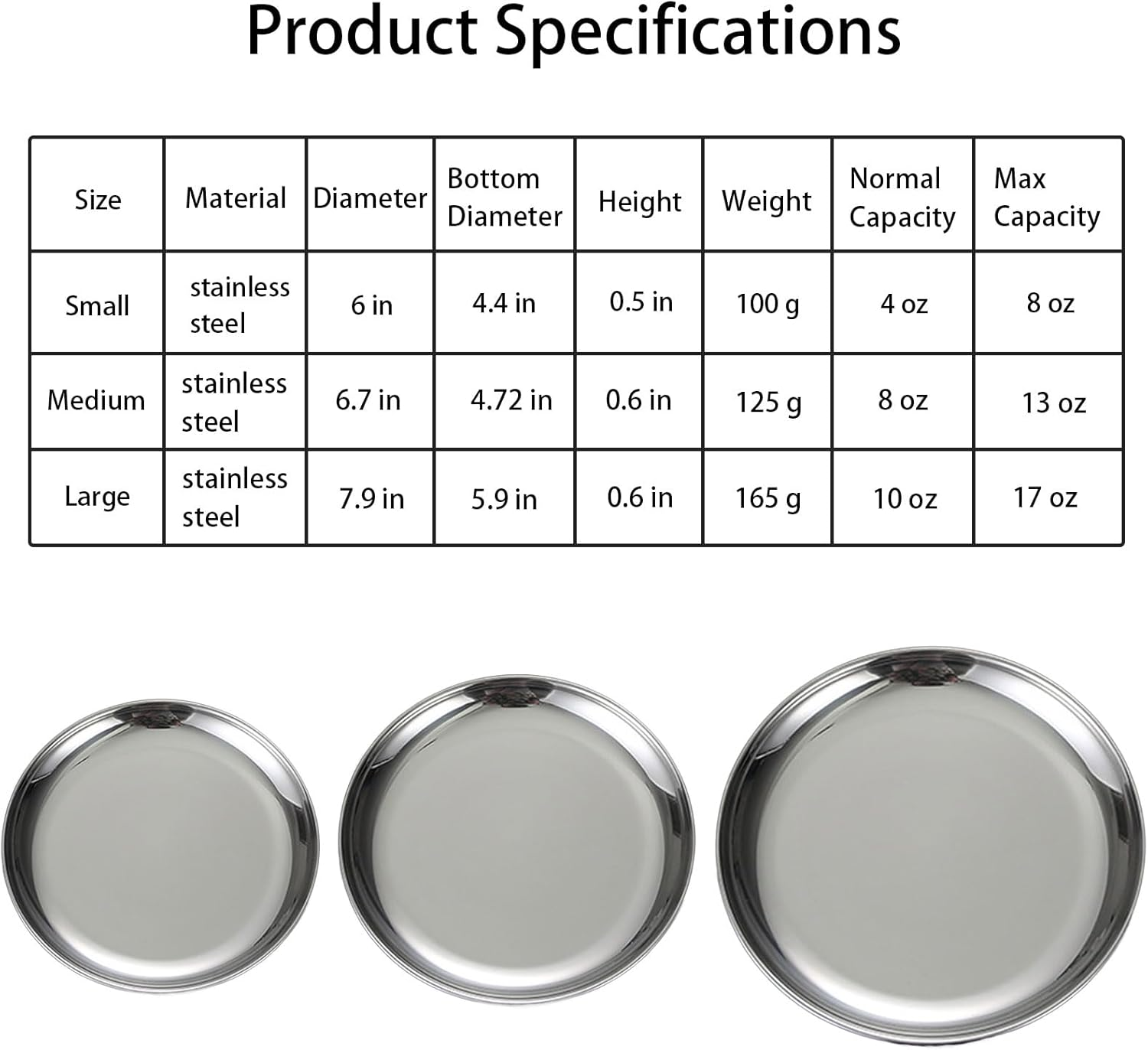 Stainless Steel Cat Food Dishes - Relief Whisker Fatigue Bowls with Non-Slip Mats - Shallow Plates for Wet & Dry Food (2 PCS, Small) image number 4