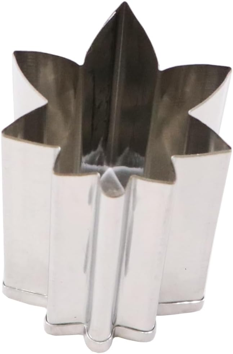 Kanda 075013 18-8 Stainless Steel Vegetable Cutter Die, Set of 3 Colors, Autumn Leaves, Commercial Use image number 2