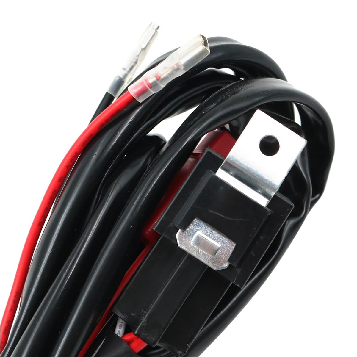 NUZAMAS LED Light Heavy Duty Wiring Harness Kit 12V/40A Fuse Relay On/Off Switch Relay for Work Lights off Road Driving Lights Two Lead image number 2