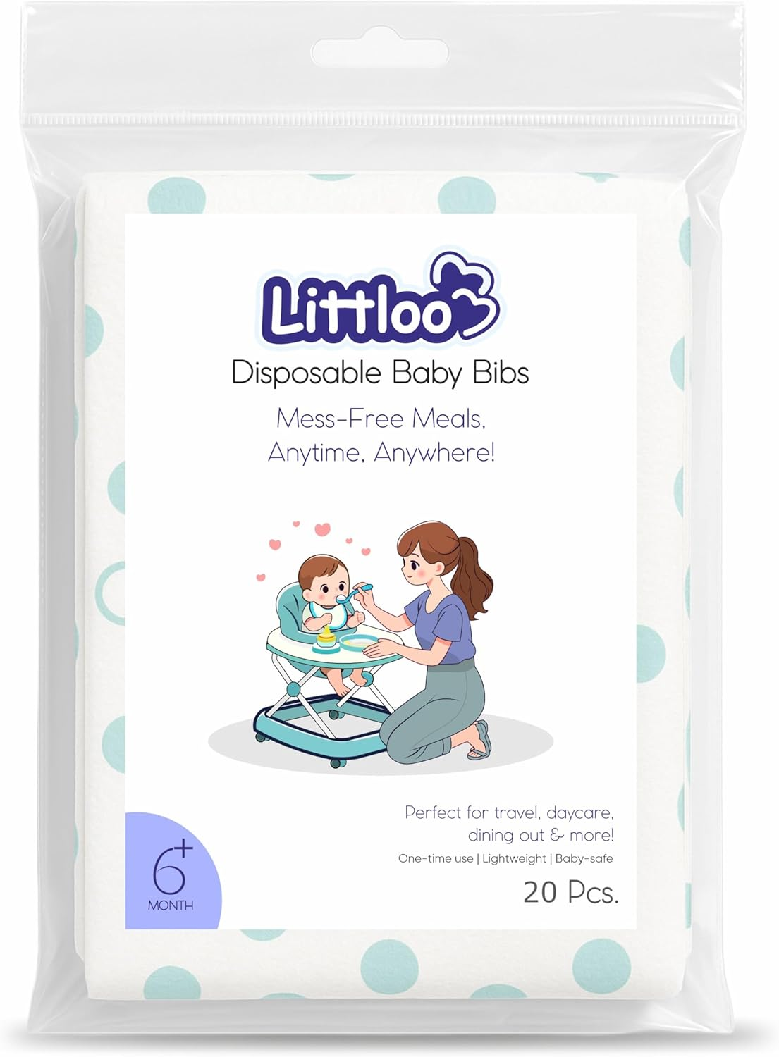Littloo Disposable Baby Bibs | Parent image number 1