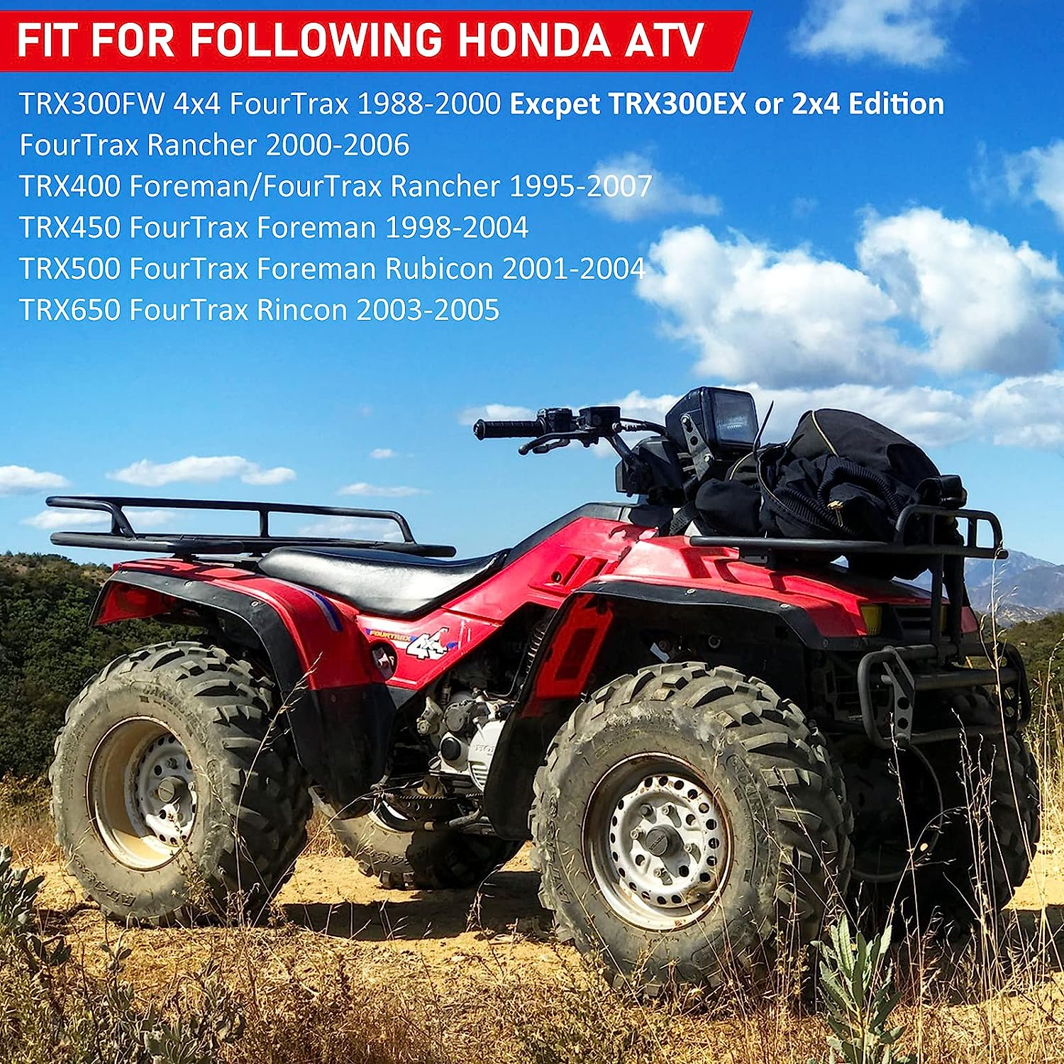 JAVIK Front Brake Shoes Springs Pins Kit for Honda TRX300FW 4X4, TRX350, TRX400, TRX450, TRX500, TRX650 Atvs (1988-2005) - Organic (Non-Asbestos) Material - 24 Items image number 4