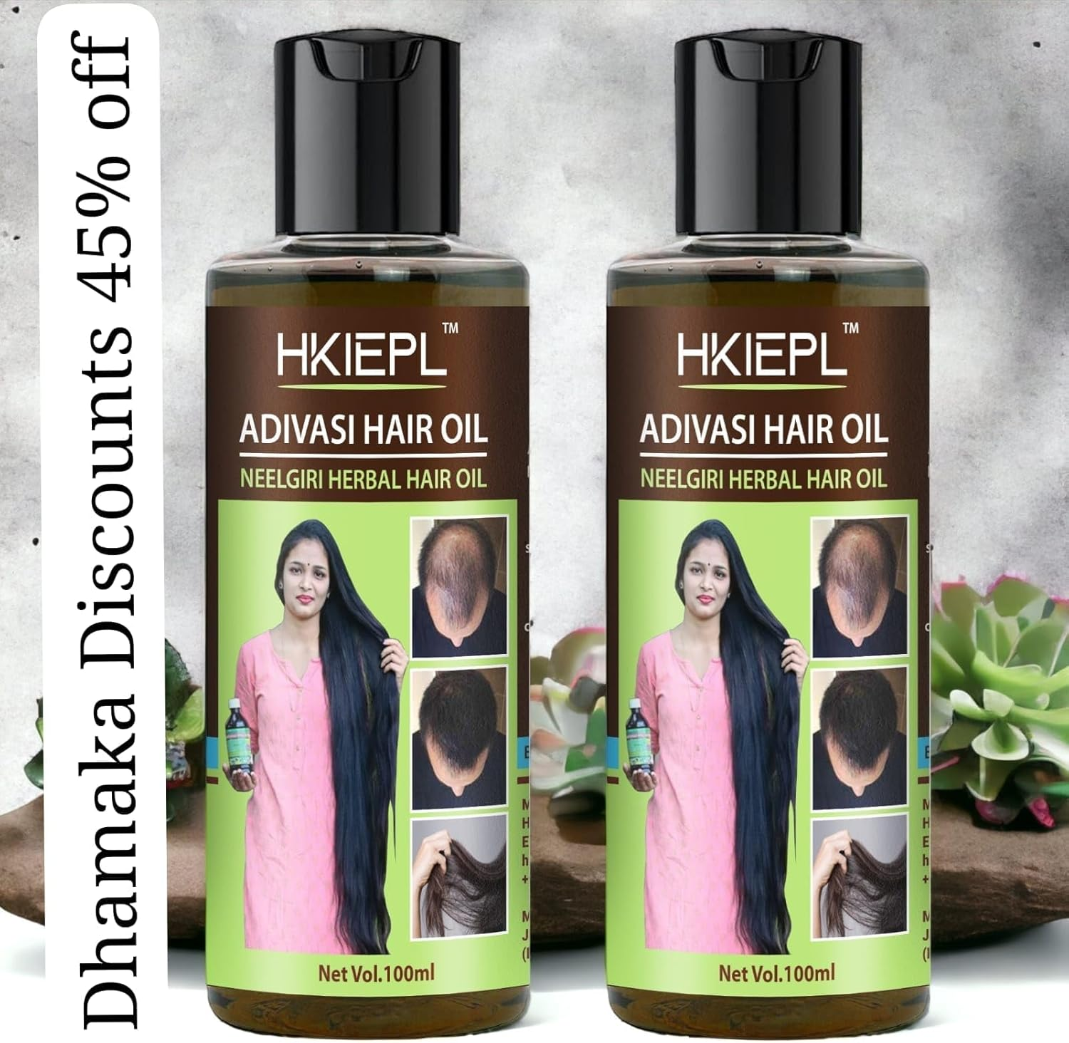 Adivasi Hair Oil Is a Natural Blend Nourishing and Strengthening Hair, Promoting Healthy Growth, Preventing Breakage, and Restoring Moisture. image number 2