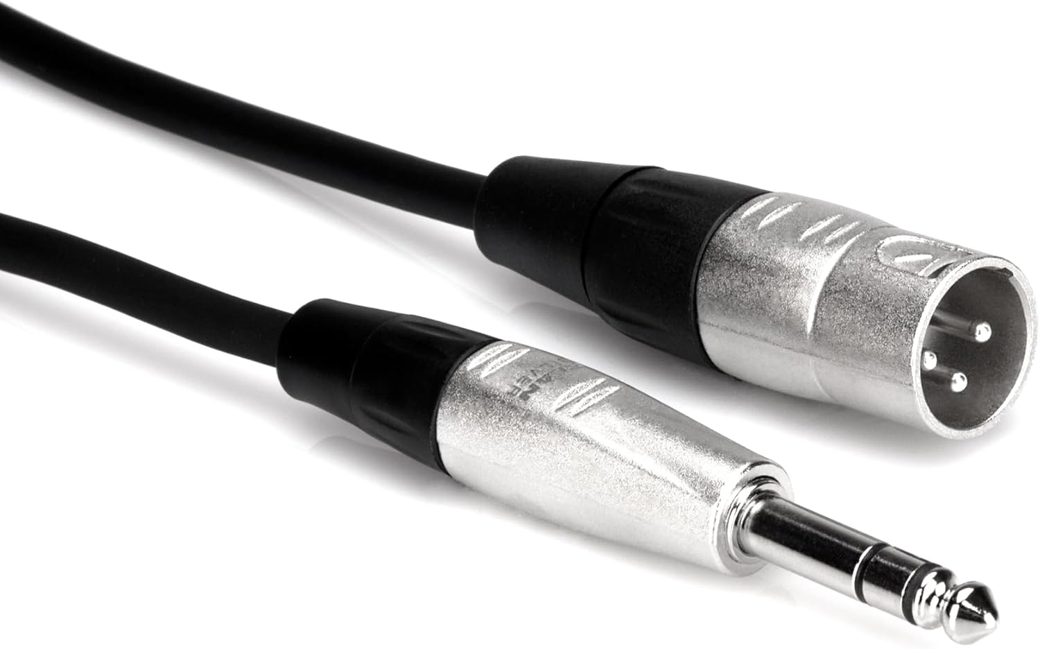 Hosa HSX-001.5 Pro Balanced Interconnect Rean 1/4 Inch TRS to XLR3M, 1.5 Feet image number 3